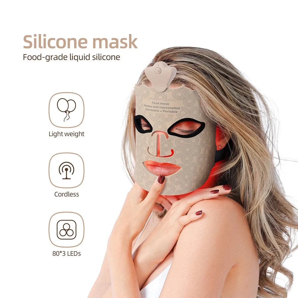 LED Light Therapy 3D Face Mask